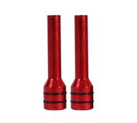 Car Door Pin Lock 2Pcs Aluminum Alloy Interior Door Lock Knob Pins Cover for Universal Cars Vehicles (Red)