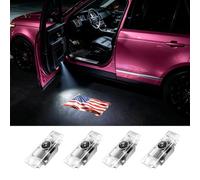 Car Door Projector USA Flag Light Ghost Shadow Compatible with Land Rover