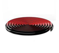 Car Door Protection Strip 4.9m/16ft Rubber Waterproof Sealing Strip Caravan Motorhome Camper for Vans Cars RVs Gutter Rain Guard Drip Stop Rv Car Door Seal Protector(4.9m-Black)