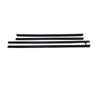 Car Door Protection Strip 4 Pcs Black Outside Window Glass Rubber for Fiesta 2009-2014 Protective Weatherstrip Glass Outer Laminate Car Edge Protector Strip