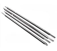 Car Door Protection Strip 4 Pcs Outside Window Glass Rubber for Civic 2012-2015 Weatherstrip Outer Laminate Car Edge Trim(Chrome)