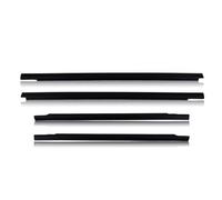 Car Door Protection Strip 4 Pcs Outside Window Glass Rubber for Mitsubishi L200 for Strada 4 Door K60 K70 1996-2002 MR144697 Weatherstrip Glass Laminate Car Edge Protector Strip