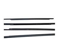 Car Door Protection Strip 4 PCS Windows Rubber Outside for Outlander CU MR487151 2000-2006 Glass Protector Decoration Weather Strip Car Edge Protector Strip