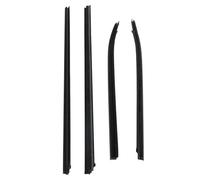 Car Door Protection Strips 4PCS Outer Windows Rubber Weatherstrip Door Sealing Belt Moulding Trim for Isuzu for D-MAX for DMAX 4dr 2012-2018 Car Door Seal