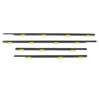 Car Door Protection Strips 4pcs Weatherstrip Door Seal Belt 72450 SCA E01 Front Rear Outside Window Weatherstrip Belt for CRV 2002-2005 2006 Auto Bumper Guard