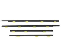 Car Door Protection Strips 4pcs Weatherstrip Door Seal Belt Front Rear Outside Window Weatherstrip Belt for CRV 2002-2006 72450 SCA E01 Auto Bumper Guard