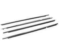 Car Door Protection Strips 4X Car Outer Windows Rubber Weatherstrip for Toyota for Corolla 2009-2012 Waterproof Pressure Strip Sealing Strip Anti-Scratch Anti-Bump(Chrome)