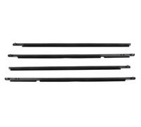 Car Door Protection Strips for Toyota for Corolla 2008-2013 Window Weatherstrip 4Pcs Front Rear Rubber Trim Seal Belt Sealing Strips 7573012300 7571002210 Auto Bumper Guard(Black)