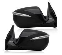 Car Door Rearview Mirror 8 Pins Power Folding Heated Car Side Rearview Mirror Assembly For Hyundai For Santa Fe For MK3 DM 2012 2013 2014 2015(1pair)