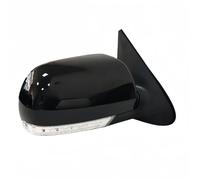 Car Door Rearview Mirror Car Folding Side Rearview Mirror With Lamp 8PINS For Hyundai For Santa Fe 2.4L 2.7L 2007 2008 2009 2010 2011 2012(Black right)