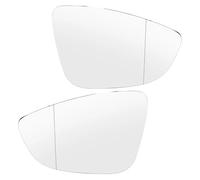 Car door rearview mirror Compatible with VW For Passat B7 2010 2011 2012 2013 2014 2015 For Beetle A5 2012 2013 2014 2015 Car Heated Side Mirror Glass(A pair)