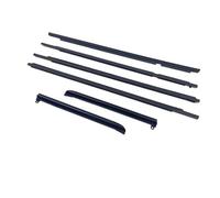Car Door Rubber Edge Trim Seal Strip 6 Pcs Chrome Or Black Windows Rubber for Land for Cruiser Prado 120 2003 2004 2005 2006 2007 2008 2009 Seal 75711-60061 Not for 3 Door(6 pcs Chrome)
