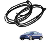 Car Door Rubber Seal for Civic 2006-2011 OE: 72350/72310/72850/72810-SNA-A01, Soundproof Replacement Trim Weatherstrip Clip-on Installation,Full Set of Four Pieces