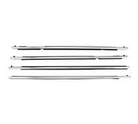Car Door Seal 4Pcs Car Front Rear Window Weatherstrip Glass Outer Seal Belt Trim Sealing Rubber Strips for Toyota for 4 Runner 2010-2021 Anti-Scratch Anti-Bump