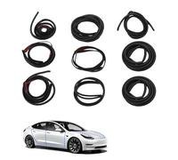 Car Door Seal Self-Adhesive, Automotive Door Seal Kit for Tesla Model Y Rubber Seal Car Edge Protection Soundproof Sound Insulation for Windows Wind Noise Reduction Kit