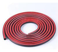 Car Door Seal Strip 1/3/6m Rubber Sealant D Type Car Window Weather Strip Rubber Seals Small 3m