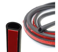 Car Door Seal Strip 5M/16.4Ft Long Big D-Type Self Adhesive Automotive Rubber Draught Seal Weatherstrip for Car Window Door Soundproofing Engine Cover