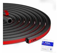 Car Door Seal Strip, Door Draft Excluder, Self Adhesive Rubber Weather Stripping for Soundproofing Insulation, Universal Draft Excluder for Truck, Van, Window and Door Frame-3 * 10mm