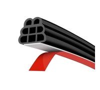 Car Door Seal Strip for Smart EQ ForFour/EQ ForFour Passion/EQ ForTwo, Self-Adhesive Rubber Weatherstrip with 8-Hole Design, Helps Reduce Wind Noise and Leaks, Compatible with Most Cars