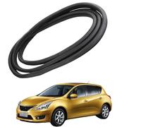 Car Door Seal Strip Kit for Nissan Tiida C12 2011-2018 OE: 76922-3DA0A 76921-3DA0A 76923/76924-3DA0A, Rubber Weather Stripping Automotive Soundproofing Seal for Noise Reduction, Rear Right