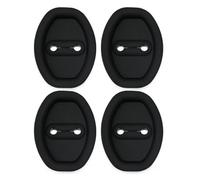 Car Door Shock Absorber Pads 4PCS Soft Rubber Sleeve Protective Pad Door Guard Car Accessories Auto Damper Cleansing Lock Shock Seagull Absorption Buffer(Black)