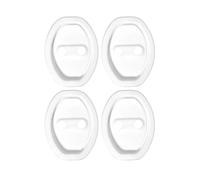 Car Door Shock Absorber Pads 4PCS Soft Rubber Sleeve Protective Pad Door Guard Car Accessories Auto Damper Cleansing Lock Shock Seagull Absorption Buffer(White)