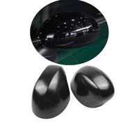 Car Door Side Rearview Mirror Covers For Mini Cooper S JCW F54 F55 F56 F57 F60 Countryman 2020 2021 2022 2023 2024 Accessories (Gloss Black, 2020-2024 F Series F54-60 With Light Hole)