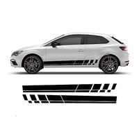 Car Door Side Skirt Sticker, For Seat Leon RS MK2 MK3 Auto Body Panel Stripes Vinyl Film Decals Accessories