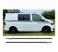 Car Door Side Sticker 2PCS Car Stickers, for VW Transporter T4 T5 T6 Camper Van Side Racing Stripes Graphics Vinyl Decals Auto Accessories