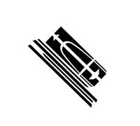 Car Door Side Stripes Sticker Car Hood Bonnet,For MINI Paceman R61 JCW John Cooper Works Accessories