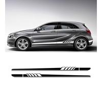 Car Door Side Stripes Stickers Decals for Mercedes Benz A Class W176 W177 A45 A180 A200 A220 A250 X117 AMG,Custom Stickers Door Side Body Skirt Decor Stickers Vinyl Decals,Yellow