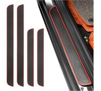 Car Door Sill Protector 4Pcs for Suzuki Grand Vitara 1988-2018 JT | Compatible with Suzuki Anti Scratch Self Adhesive Scuff Plate Guard Threshold Strip Entry Cover Wear Resistant Non Slip