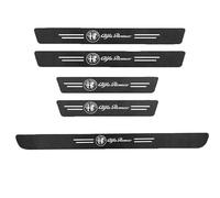 Car Door Sill Protector for Alfa Romeo 147 2003-2010, Car Sill Protectors Strips Carbon Fiber Automobile Threshold Protection Sticker Welcome Pedal Decor Car Door Sill Scuff Plate Cover