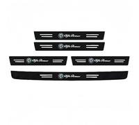 Car Door Sill Protector for Alfa Romeo Stelvio 2017-2022 2023 2024, Car Sill Protectors Strips Carbon Fiber Automobile Threshold Protection Sticker Welcome Pedal Decor Car Door Sill Scuff Plate Cover