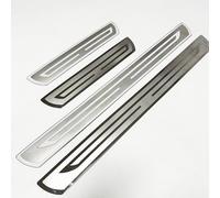 Car Door Sill Protector for BMW M3 1982-2023 2024 2025 E30 E46 E92 F80 G80, 4Pcs Brushed Stainless Steel Scuff Plate Guard, Anti-Scratch Nonslip Self-Adhesive Threshold Cover, Door Entry Step