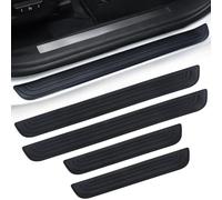 Car Door Sill Protector for Hyundai Elantra 1990-2022 2023 2024 2025 MD AD Door Entry Guard Rubber Scuff Plate Stickers Anti-Scratch Paint Protection Self-Adhesive Trim Strip Set of 4 Pieces