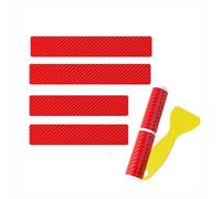Car Door Sill Protector for Jeep Liberty 2001-2012 KJ KK,Car Sill Protectors Strips,Anti-Scratch,Automobile Accessories Threshold Protection Sticker,A-Red