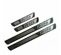Car Door Sill Protector For Leapmotor T03, Stainless Steel Kick Plates Threshold Welcome Pedal Strips Scuff Plate Exterior Accessories, Carbon Fiber Black