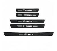 Car Door Sill Protector for Mazda CX-80 2024 2025, Car Sill Protectors Strips Carbon Fiber Automobile Threshold Protection Sticker Welcome Pedal Decor Car Door Sill Scuff Plate Cover,5pcs