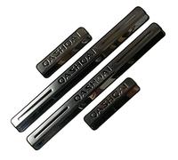 Car Door Sill Protector for NIS-san Qashqai J10 J11 J12 2016 2017 2018 2019 2020 2021 2022 4PCS Scuff Plate Stainless Steel Stickers Accessories,Silver