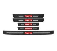 Car Door Sill Protector for Opel Astra K 2015-2021 2022 2023 2024 2025 Astra K,Carbon Fibre Scuff Plate Guard,Door Entry Pedal Paint Protection Sticker,Rear Bumper Guard,Anti-Scratch Cover,5PieceSet