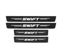Car Door Sill Protector for Suz-uki Swift 2022 2021 2019 2018-2014,Scuff Cover Panel Step Protector,Scratch Resistant Door Sill Bumper Protective Film,Reducing Scuff,Schwarz