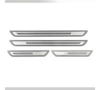 Car Door Sill Protector for Vauxhall Mokka X 2016-2019, Door Protector Guard Kick Plate Protector Covers Stainless Steel Sill Protectors, 4pcs