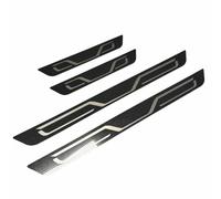 Car Door Sill Protector Kick Plates For Ford Ranger 2023 2024, Stainless Steel Scuff Plate Step Threshold Guard Pedal Trim Protection Accessories, Carbon Fiber Black