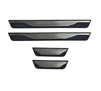 Car Door Sill Protector Kick Plates for Lexus IS 250C 2009-2010, Universal Anti Trampling Self Adhesive Carbon Fibre Strips,Silver
