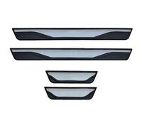 Car Door Sill Protector Kick Plates for Lexus IS 300h 2016-2020, Universal Anti Trampling Self Adhesive Carbon Fibre Strips,Black