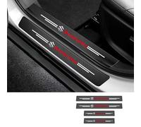 Car Door Sill Protector Kick Plates For Suzuki SX4 S-Cross 2022 2023 2024,Carbon Fiber Scuff Guard Threshold Cover Door Entry Guards Cover Trim Auto Anti-Scratch Car Accessories,4