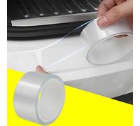 Car Door Sill Protector Strips Clear Tape,Scratch Cover Protector Paint Protective Tape Car Edge Protective,Front Rear Door Entry Sill Guard Scuff Plate for Most Cars,Transparent(5cm*5m)