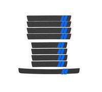 Car Door Sill Protector Strips, for Audi A1 A3 A4 A5 A6 A7 A8 A8L Q2 Q3 Q5 Q7 SQ5 S3 S4 RS4 Kick Plate Guard,Threshold Protection Sticker Automobile Decor Accessories,9pcs-B/Blue