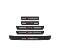 Car Door Sill Protector Strips, for Citroen C1 C2 C3 C4 C5 C6 C8 C4L DS3 DS4 DS5 DS5LS DS6 Kick Plate Guard,Threshold Protection Sticker Automobile Decor Accessories,5 piece
